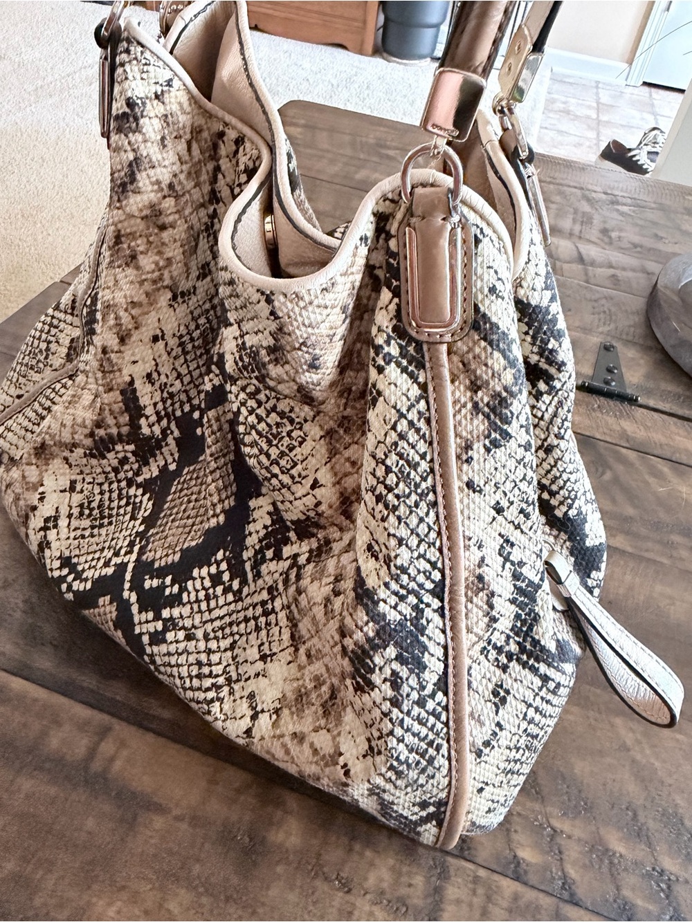 Coach Madison Python Shoulder Bag